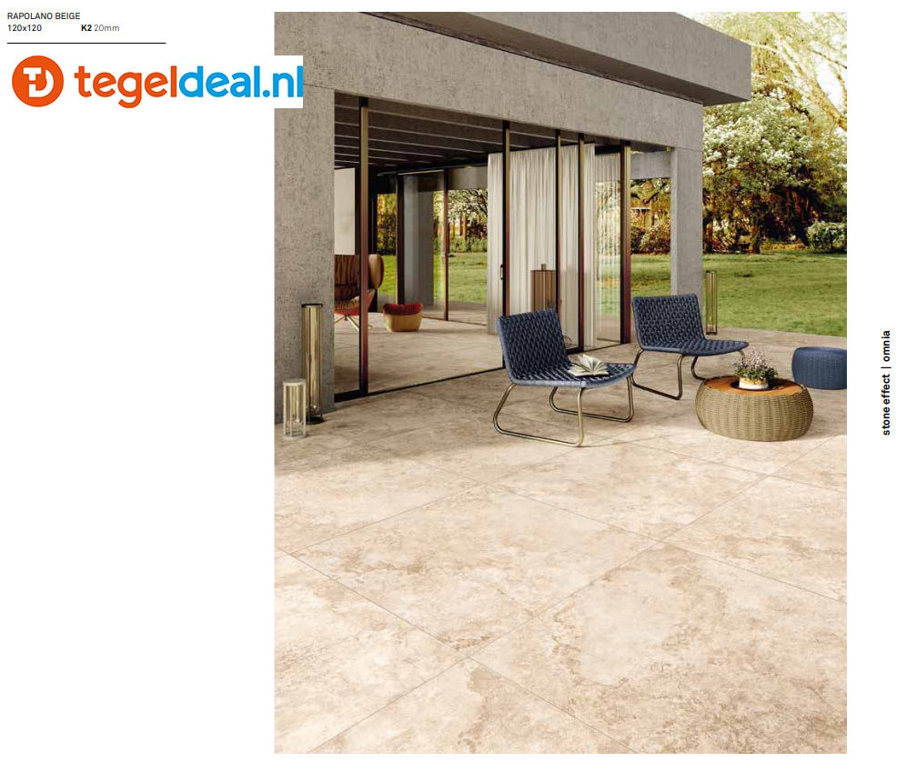 TRT KEOPE Omnia Emperador White, 60x120x2 cm, terrastegels