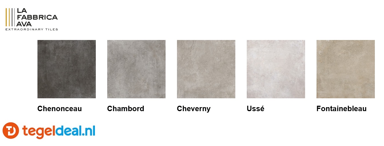 La Fabbrica, Pierre de Chateaux, natuursteenlook tegels 