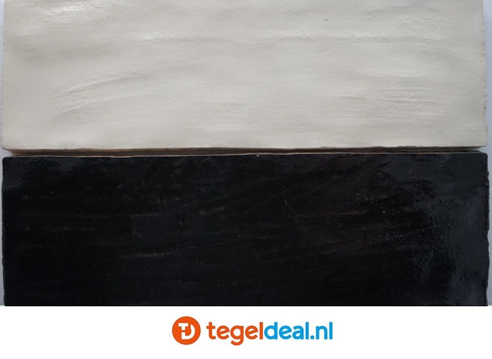 OPRUIMING :  2 m2 Equipe, Mallorca, White, 6,5x20 cm, wandtegels - 2 m2 voor 40,00 euro  