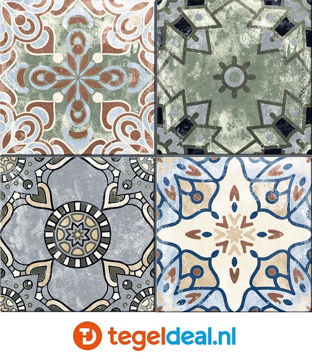 Codicer, Xerea Colors, 25x25 cm patchwork tegels