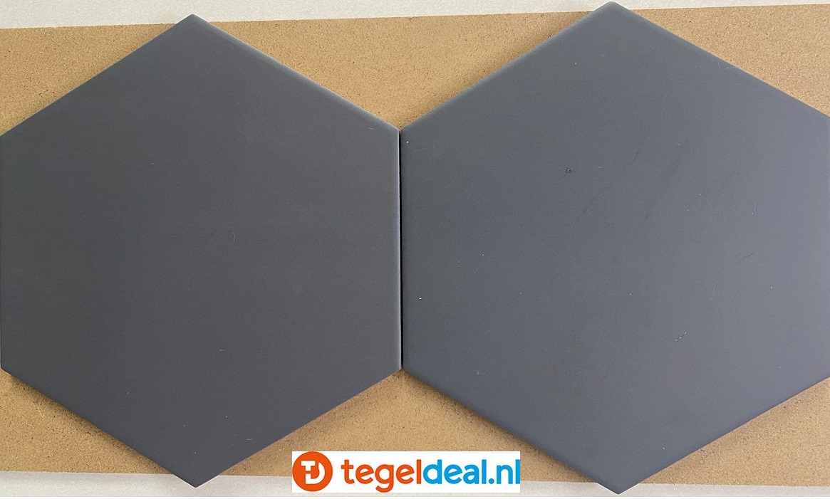 Equipe, Coimbra BLACK, hexagon tegels, 17,5x20 cm, art. 30635 