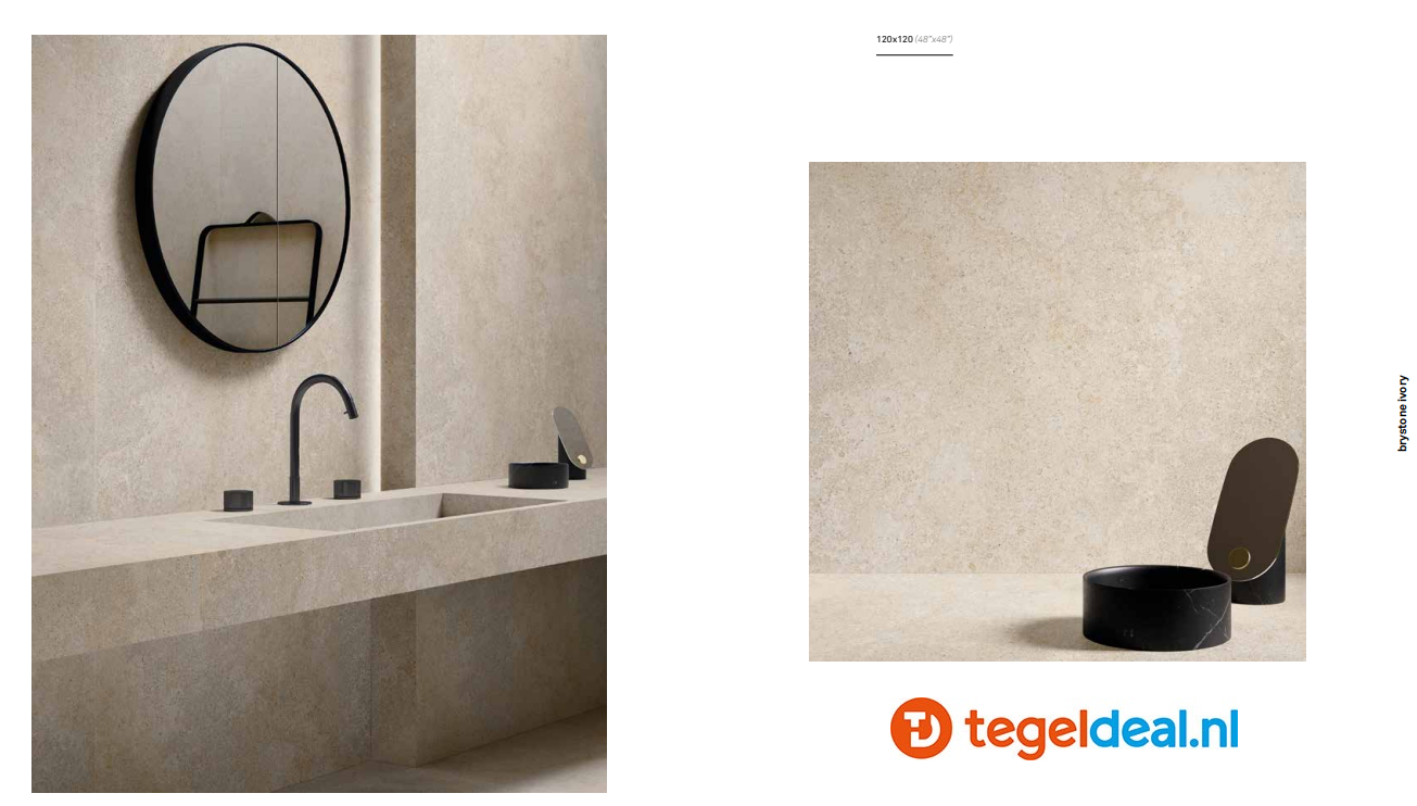 KEOPE Brystone Ivory Natural, 80x80 cm