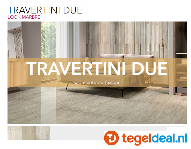 VLT Serenissima Travertini Due, travertinlook in div. kleuren en afm. 