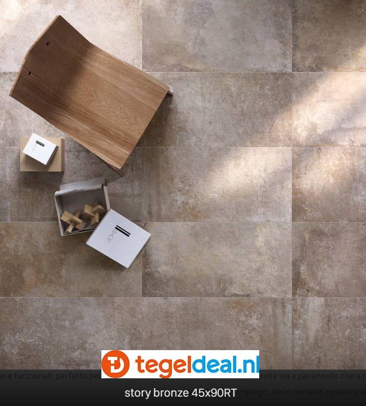 Supergres Story Bronze, 45x90 cm, SBR9, natuursteenlook tegels