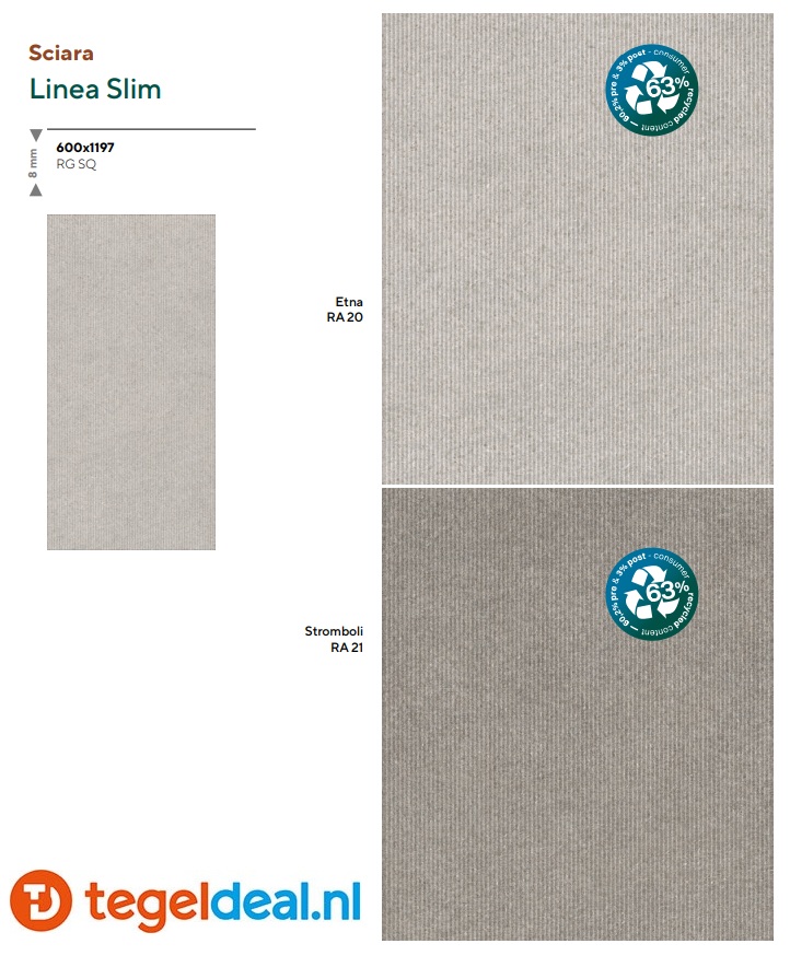 Mirage ReGea, Sciara, LIPARI RA23 Spazzolato A, 30x60 cm