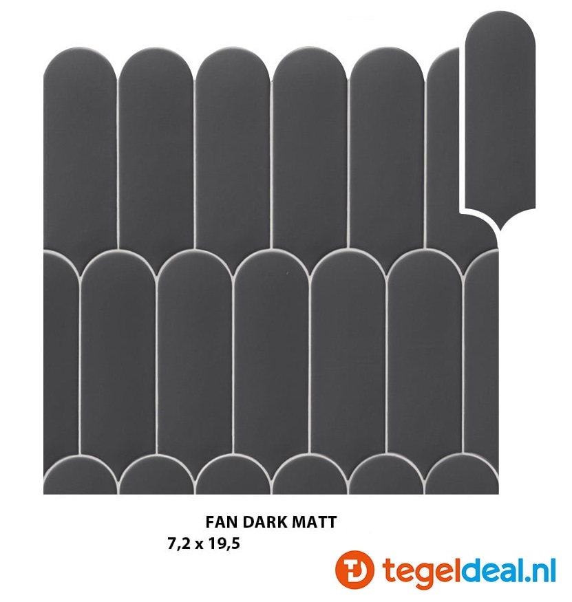 WDT Natucer Fan, 7,2x19,5 cm, 5 kleuren mat en glans WDT Natucer Fan, 7,2x19,5 cm, 5 kleuren mat en glans