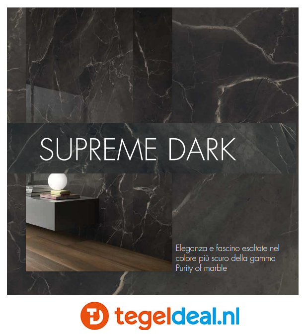 VLT Supergres Purity of Marble, Supreme Dark Lux, 120 x 120 cm