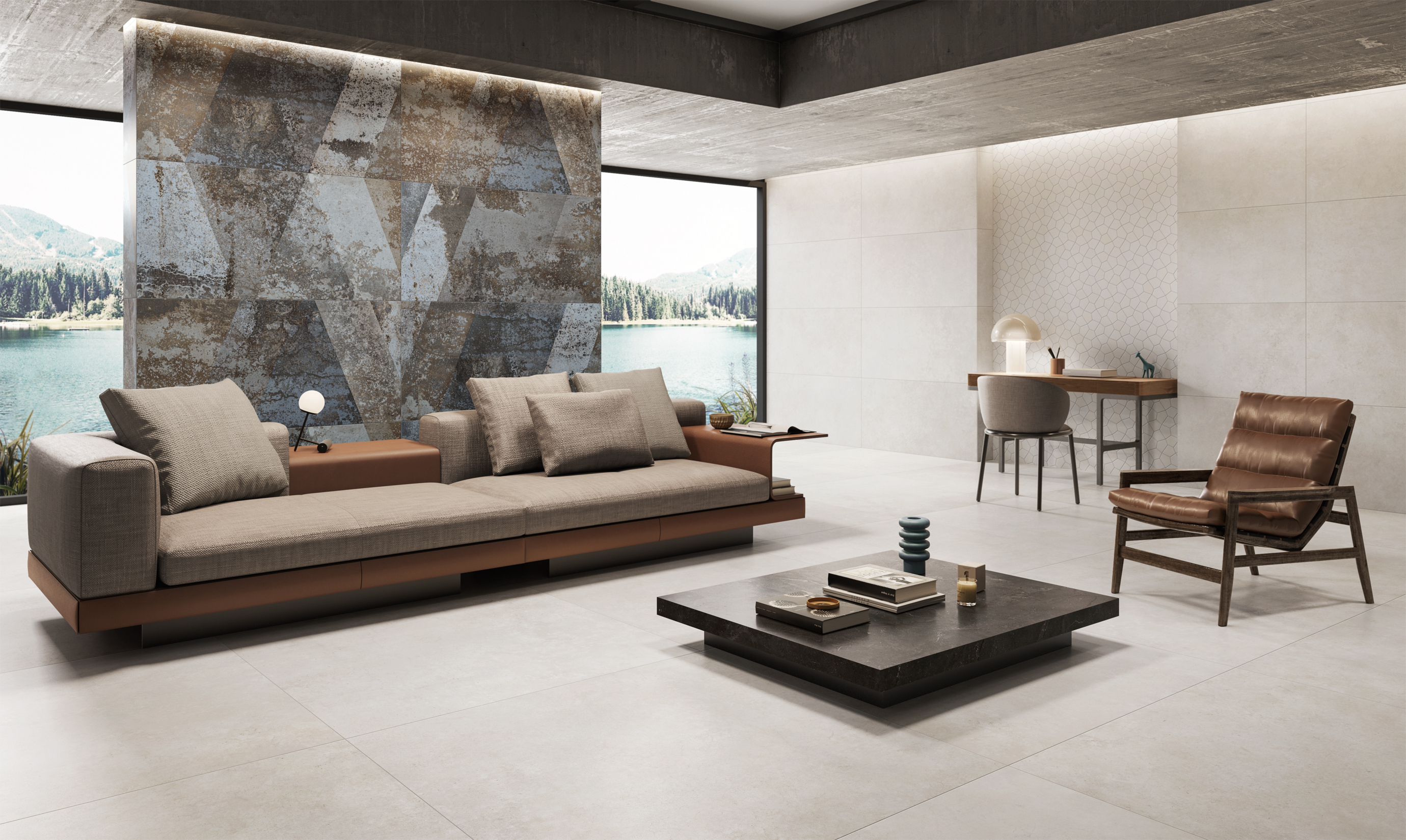 Monocibec, Esprit, beton- metaallook tegels
