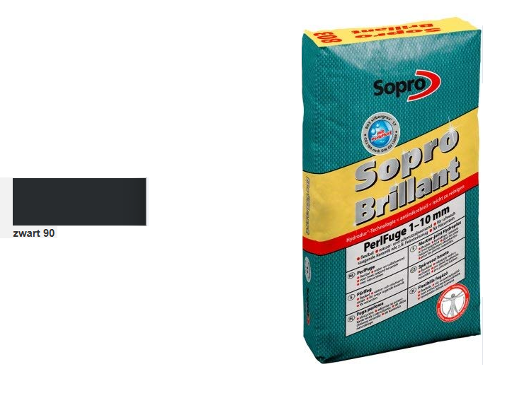 Sopro Brillant, Parelvoeg 1-10 mm, ZWART 90 - zak 5 kg  / art. 839-05