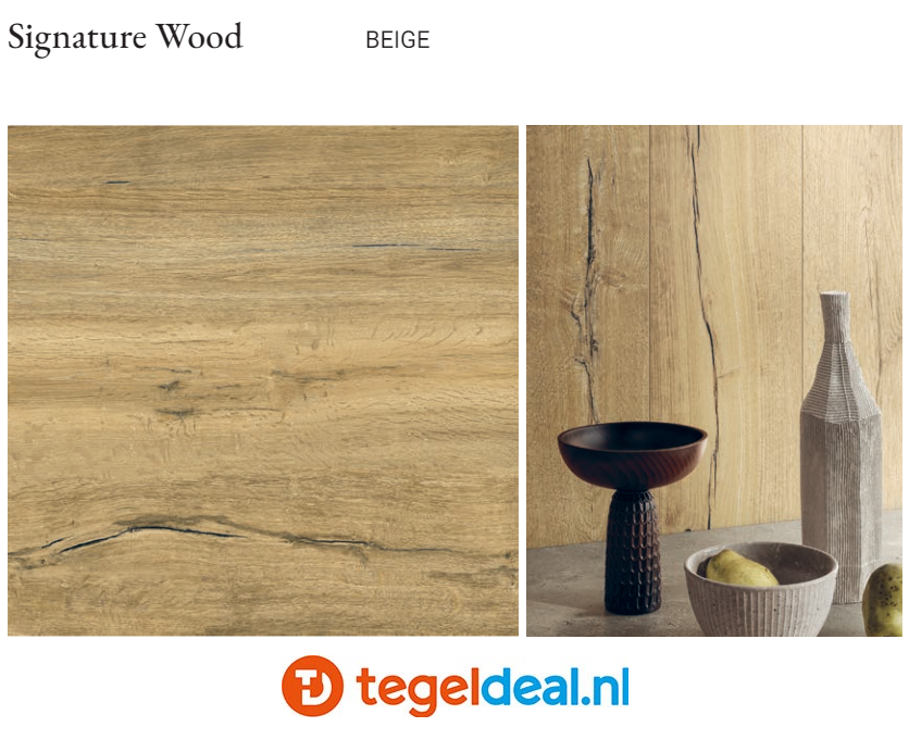 DOM Signature Wood BEIGE, 40x120x2 cm DSW4020O, houtlook terrastegels 