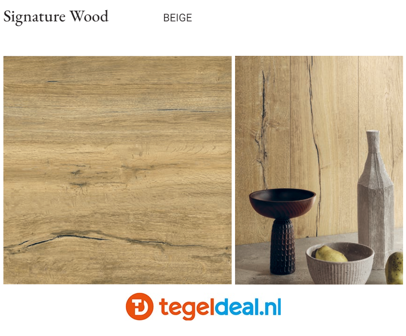 DOM Signature Wood BEIGE, 20x120 cm DSW1220, houtlook tegels 