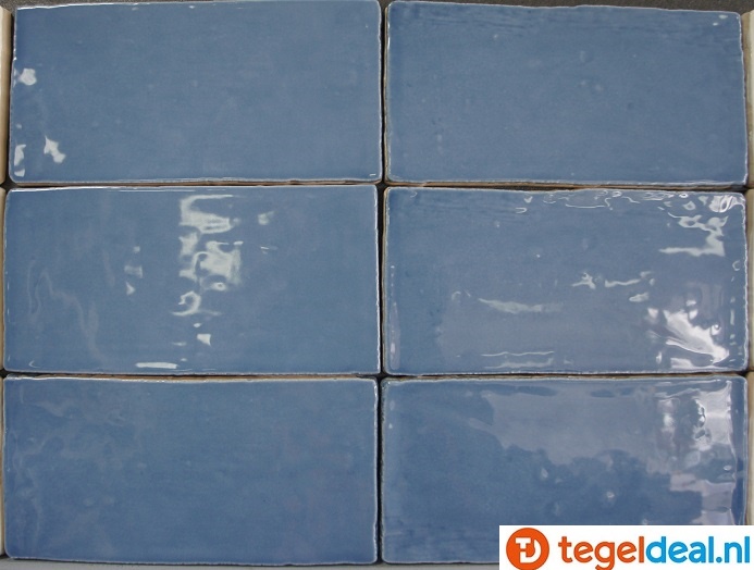 Equipe, Masia BLUE, 7,5x15 cm, art 21240, handvorm wandtegels