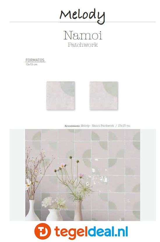 WDT Nanda Tiles, Melody, 13x13 cm WDT Nanda Tiles, Melody, 13x13 cm