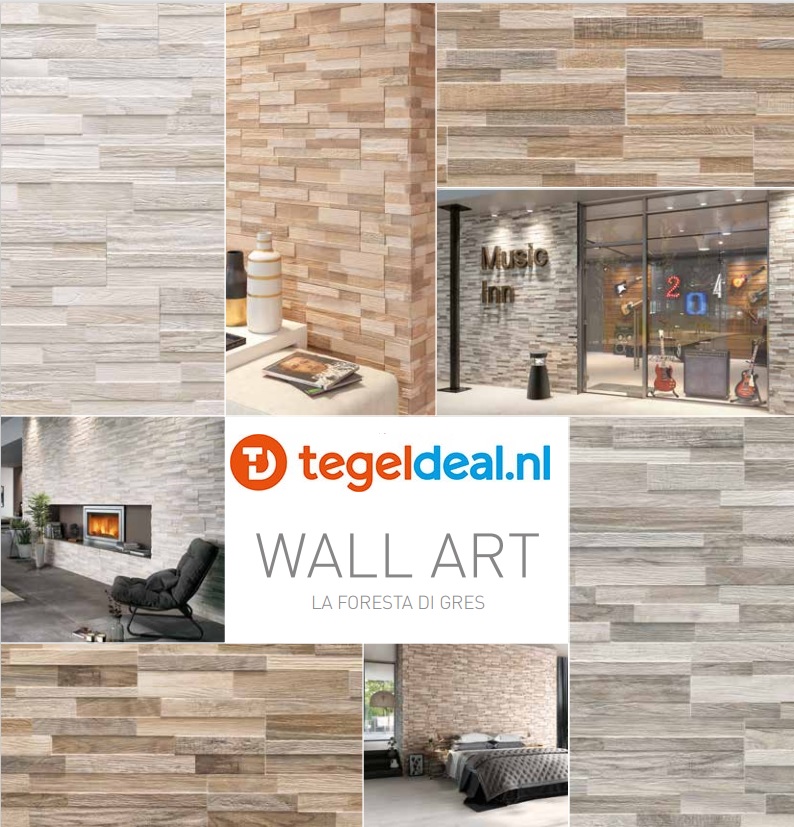 Rondine, Wall Art, 15x61 cm, houtlook wandstroken 