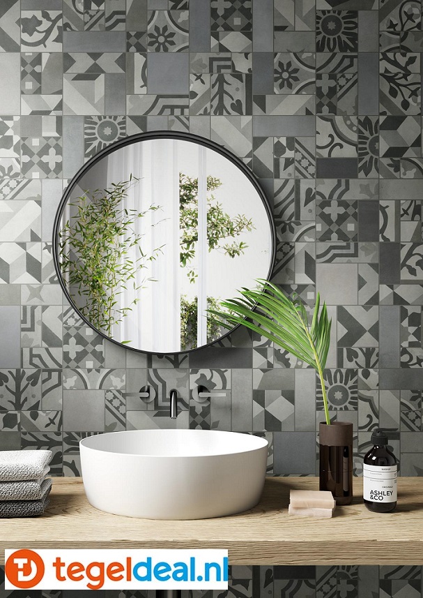 VLT Marazzi D_Segni BLEND, cementlook; 6 unikleuren, 24 patronen