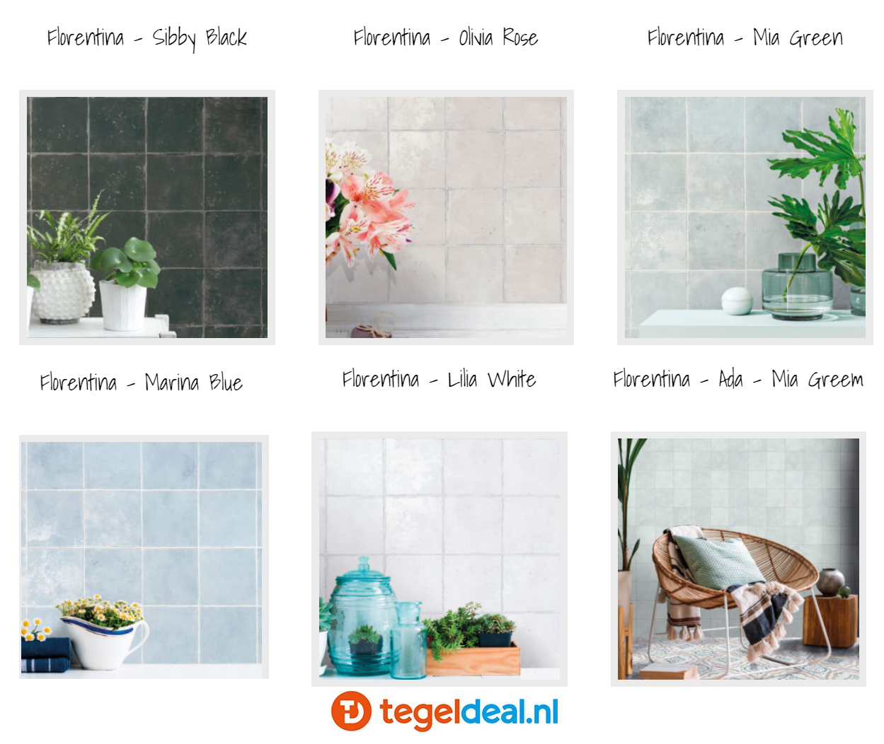 VLT / WDT Nanda Tiles, Florentina, 15x15 cm, patroontegels 