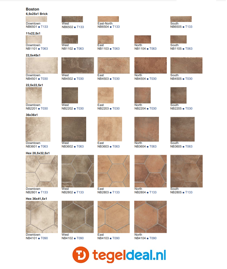 Natucer Boston, terracotta-look tegels Natucer Boston, terracotta-look tegels