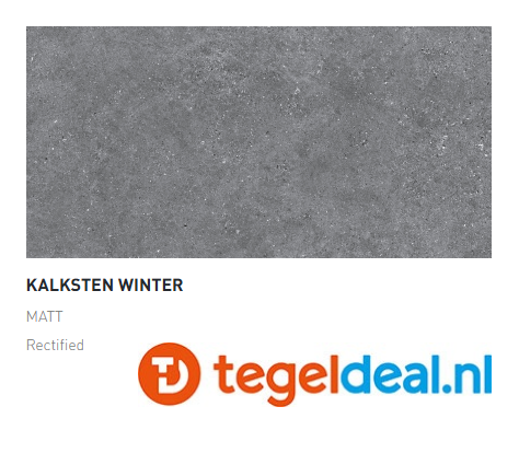 Argenta Kalksten, WINTER, 60x60 cm MATT,  natuursteenlook tegels - €35,00 / PalletDeal op aanvraag
