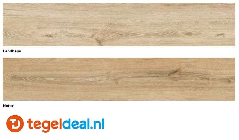 NovaBell Eiche, Landhaus - Natur, 26x160 cm Naturale, houtlook tegels - €47,50/m2 