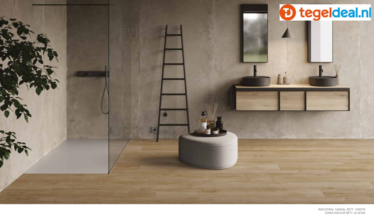 SIL Ceramiche, Eiken Natuur, 20x120 cm, houtlook tegels Antislip