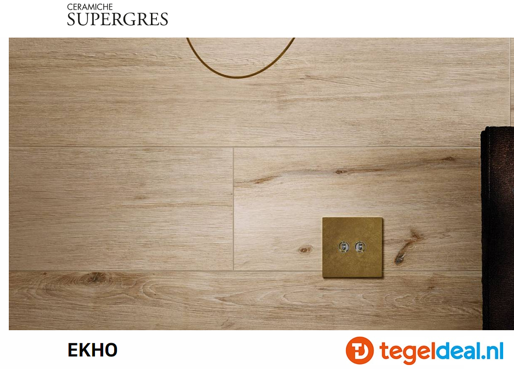 Supergres Ekho Gold, 20x120 cm, LDPK, houtlook tegels