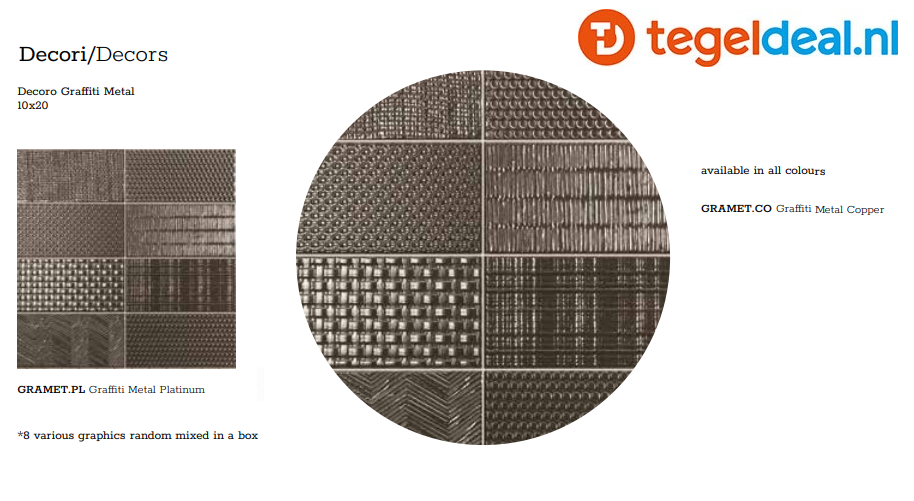 WDT Tonalite, Metal20, 10x20 cm 