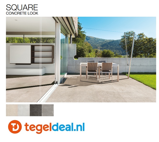 Cercom Square, betonlook tegels voor binnen en buiten 