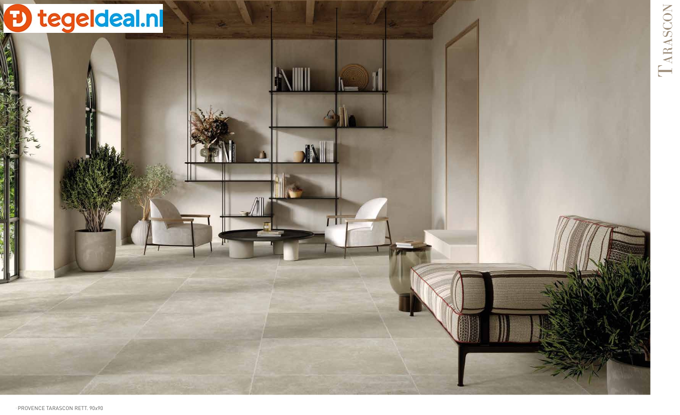 SIL Ceramiche, Provence Tarascon, 90x90 cm, natuursteenlook tegels