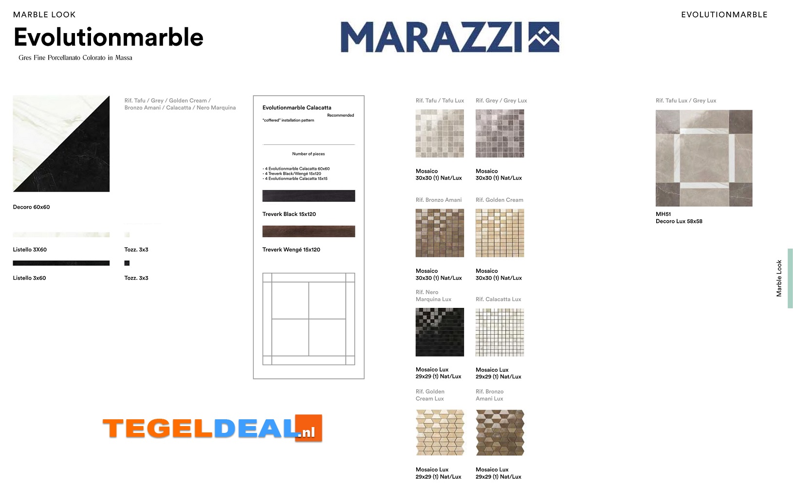 VLT Marazzi Evolution Marble, marmerlook