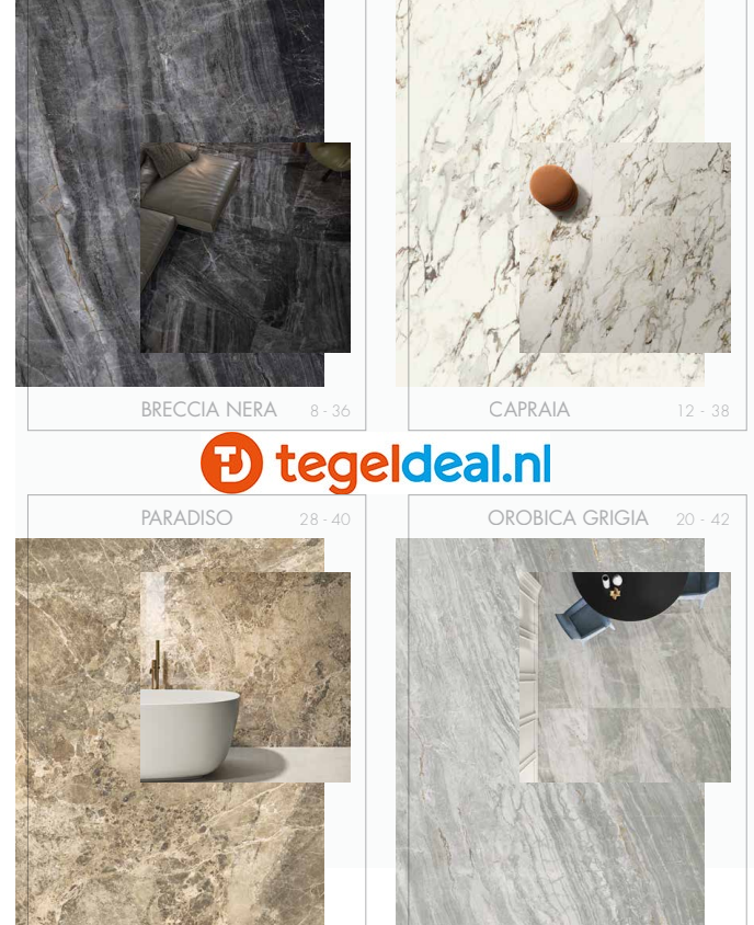 VLT Supergres Purity of Marble Brecce, Orobica Grigio Mat, 75 x 75 cm