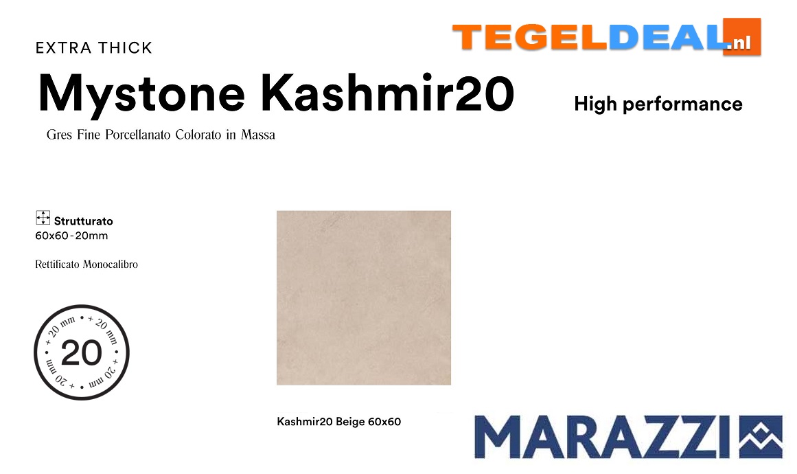 VLT Marazzi, Mystone Kashmir, uitstraling van kalksteen