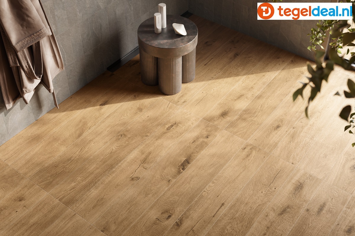 Ermes Aurelia, Bosco, Rovere 80x80 cm Cassettonato, houtlook tegels