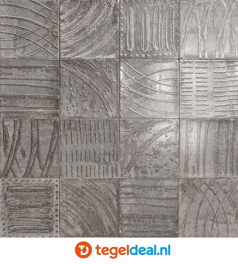 Mainzu, Nazari, 15x15 cm, handvorm wandtegels Mainzu, Nazari, 15x15 cm, handvorm wandtegels