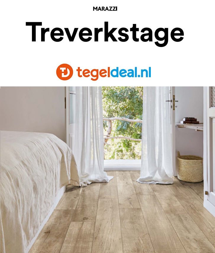 Marazzi Treverkstage, houtlook tegels -  4 kleuren - 20x120 cm