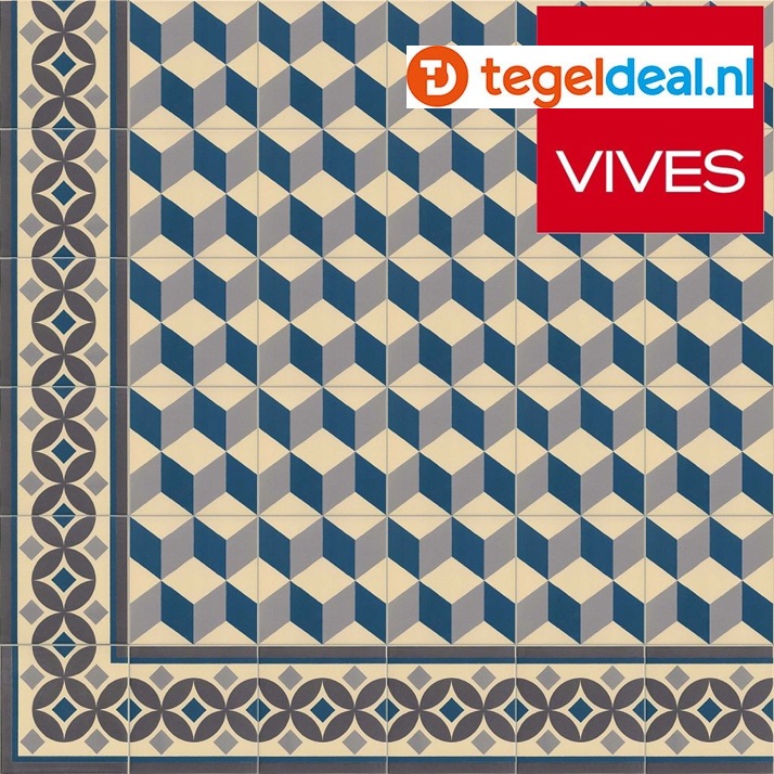Vives 1900 GUELL 1, 20x20 cm, patroontegels