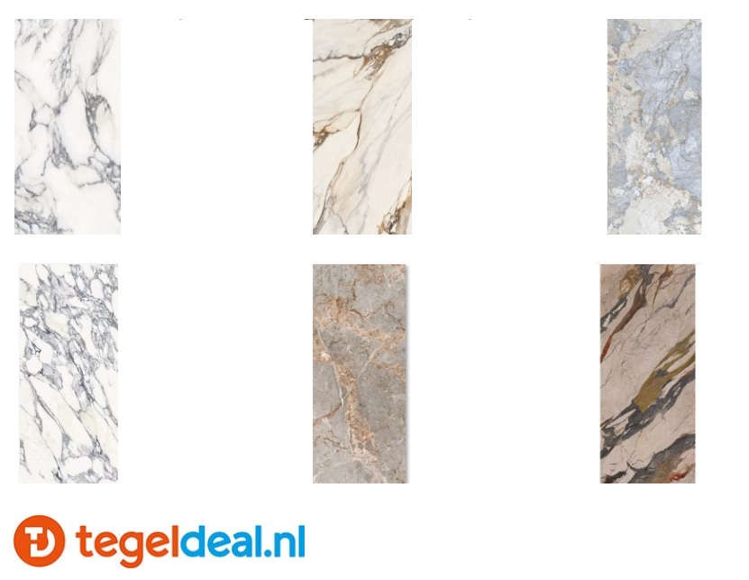 La Fabbrica, marmerlook tegels 