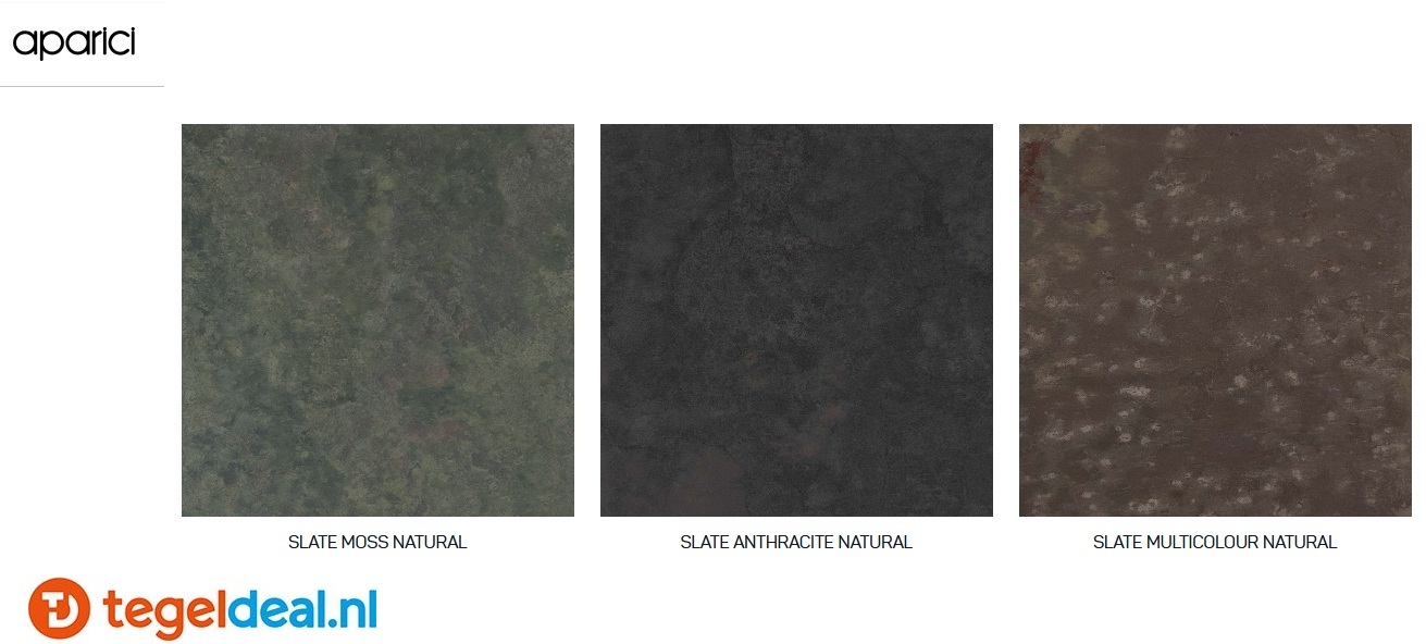 Aparici Slate, natuursteenlook tegels voor binnen en buiten 