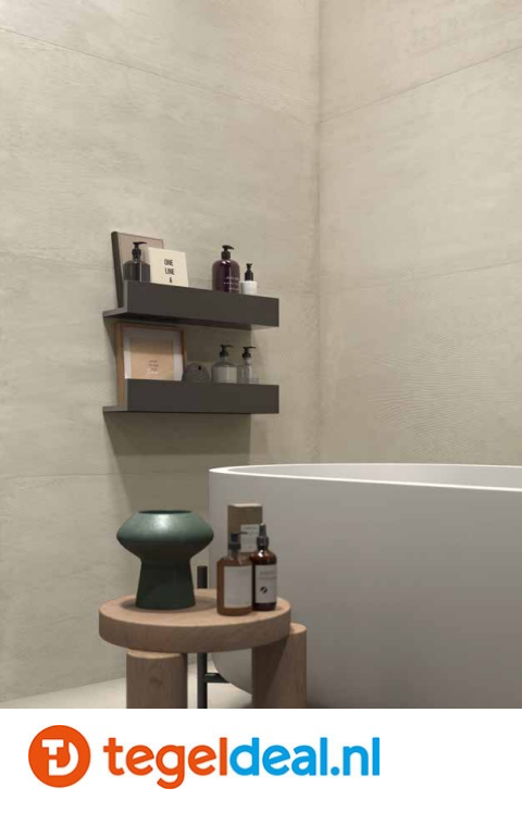 Castelvetro, Materika Project BIANCO 60x60 cm, 02CMK60R1 - € 29,50 per m2, betonlook tegels