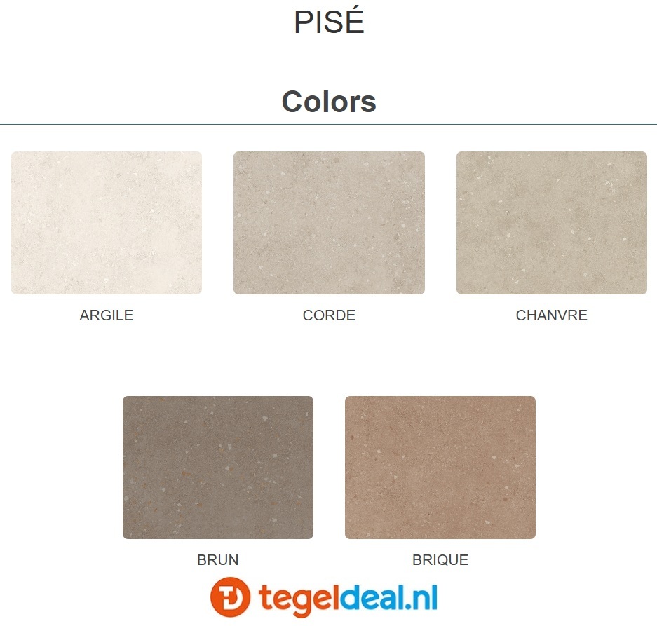 SIL Ceramiche, Pisé CORDE ART, 60x60 cm, natuursteenlook tegels - €36,50/m2 / Palletdeal op aanvraag