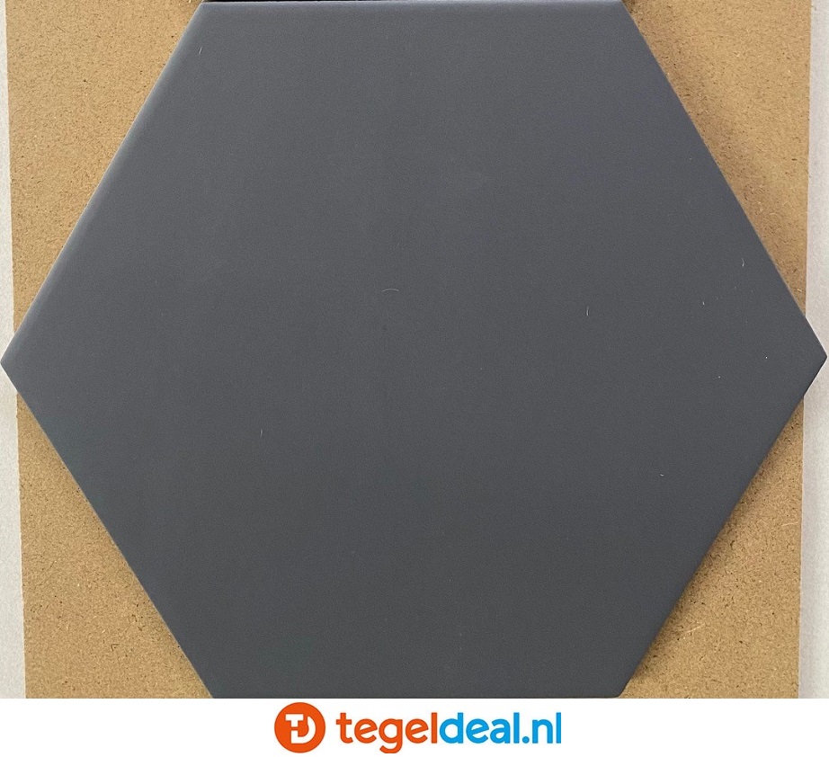 Equipe, Coimbra BLACK, hexagon tegels, 17,5x20 cm, art. 30635 