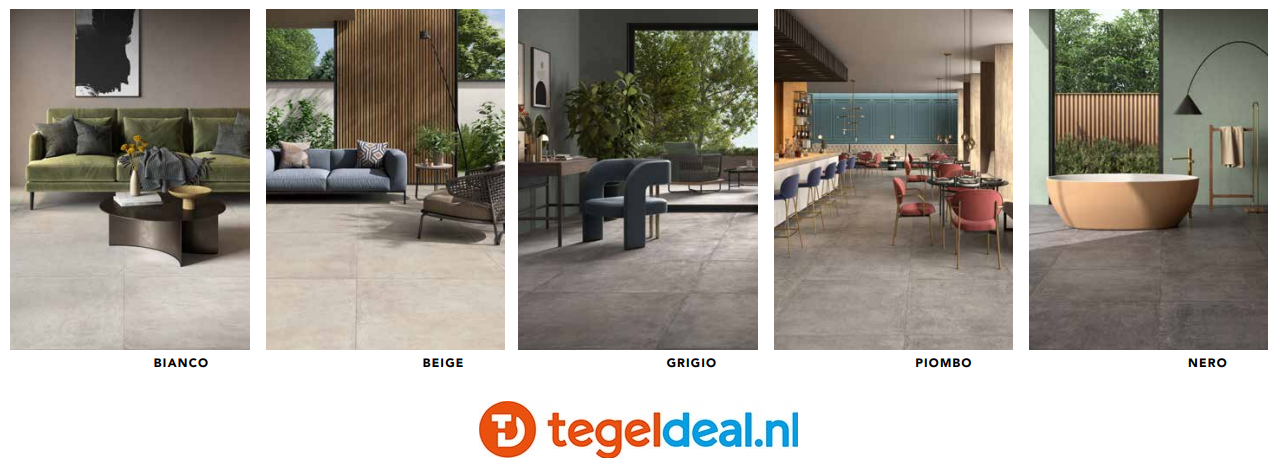 TRT Castelvetro, Industrial BEIGE,  100x100x2 cm, XIS10R2 OUTFIT 