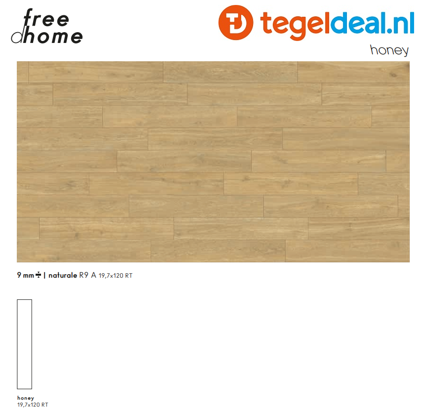 Supergres Freedhome HONEY, 20x120 cm, houtlook tegels