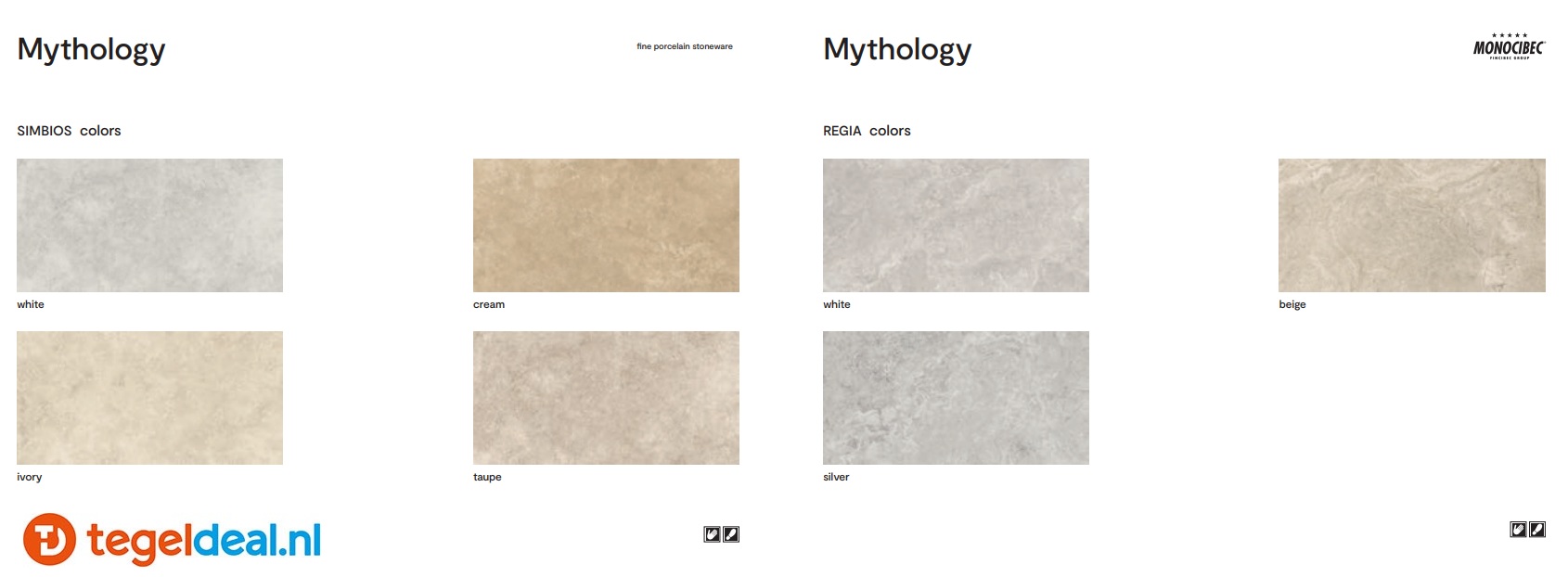 Monocibec, Mythology, natuursteenlook tegels 