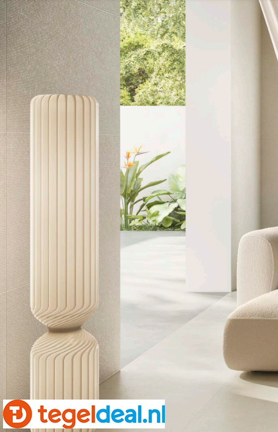 Ermes Aurelia, Aria Talco 60x120 cm GRIP, natuursteenlook tegels 