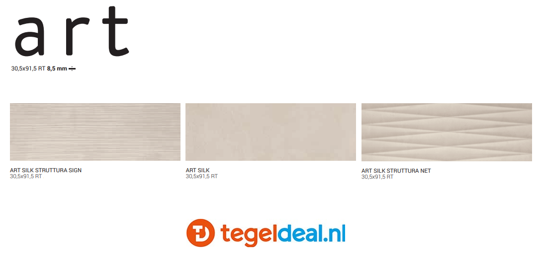 WDT Supergres Art Silk, 30,5x91,5 cm, AS91, betonlook wandtegels