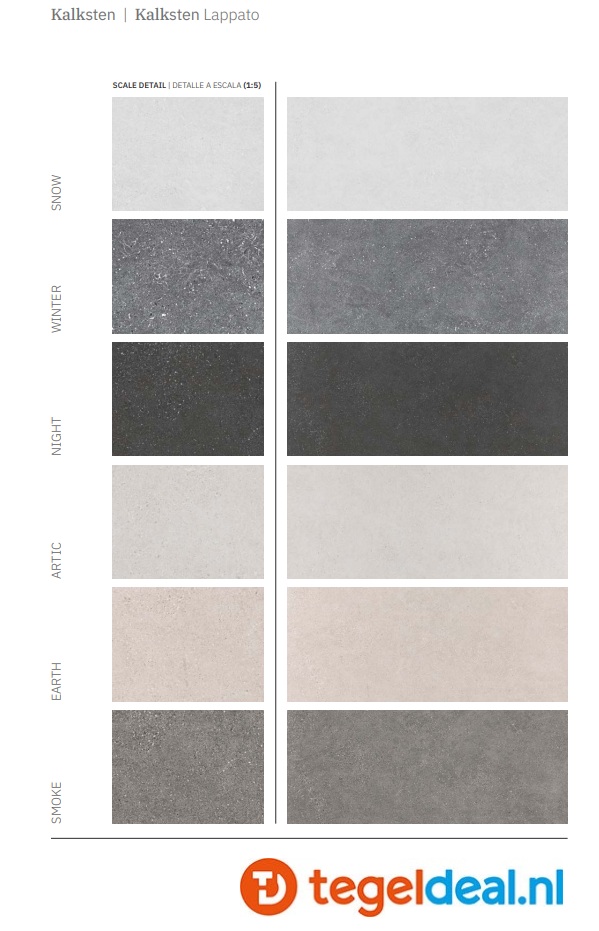 Argenta Kalksten, SNOW, 30x60 cm MATT,  natuursteenlook tegels - €35,00 / PalletDeal op aanvraag