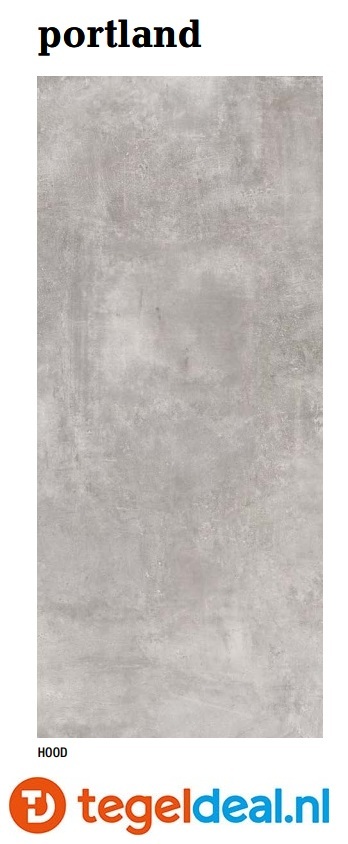 Fondovalle Portland, HOOD, 60x120x0,85 cm, PTL367, betonlook tegels  