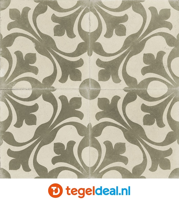 Peronda, Fs Nouveau, 45x45 cm, 2 kleuren, vintage patroontegels