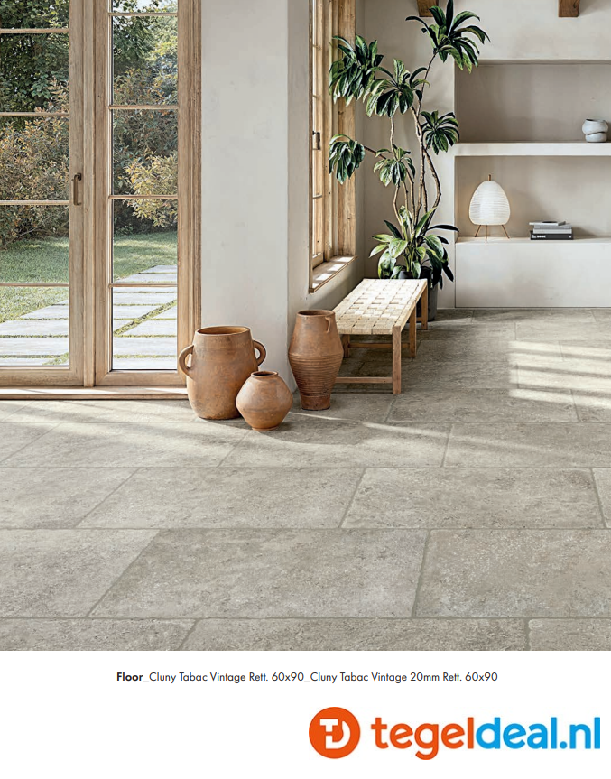 SIL Ceramiche, Cluny TABAC, 60x90 cm Vintage, natuursteenlook tegels - €42,50/m2 / Palletdeal op aanvraag