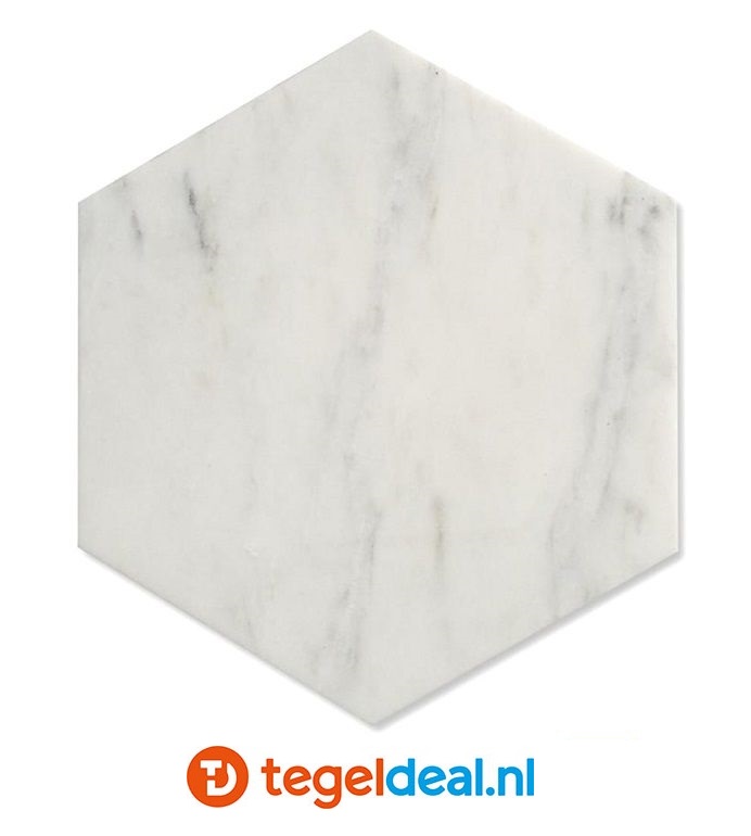 ACTIE Equipe, Hexagon Carrara Matt, 17,5x20 cm, OP VOORRAAD - OP=OP ACTIE Equipe, Hexagon Carrara Matt, 17,5x20 cm, OP VOORRAAD - OP=OP